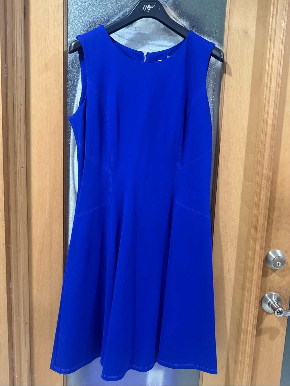 Nygard Royal Blue Sleeveless Fit & Flare Dress - Size 12